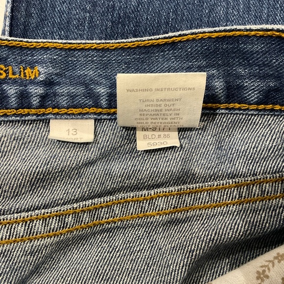 Cruel Girl Dakota Jeans Slim Hip Boot Cut Leg Performance Rise Jr Size 13 Short - Picture 12 of 13